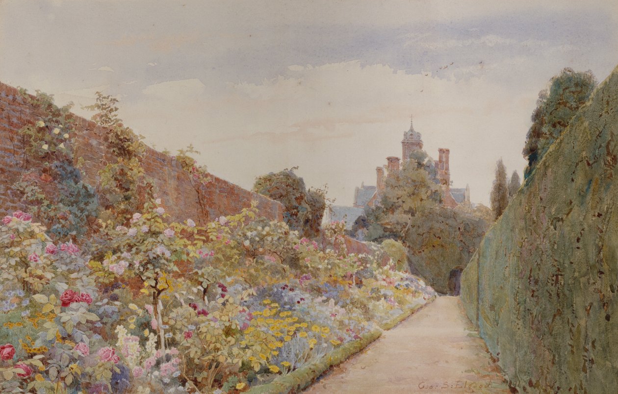 La Promenade des Roses à Mynthurst, c.1940 - George Samuel Elgood
