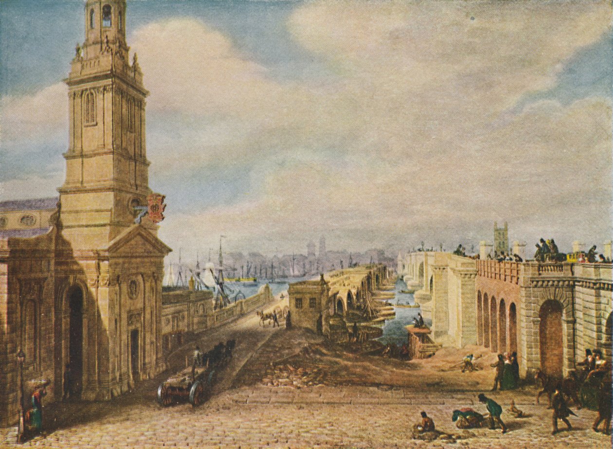 Ponts de Londres anciens et nouveaux, 1831, 1920 - George Scharf