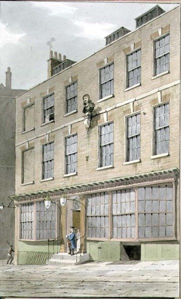 Café grec, Devereaux Court, 1809 - George Shepherd