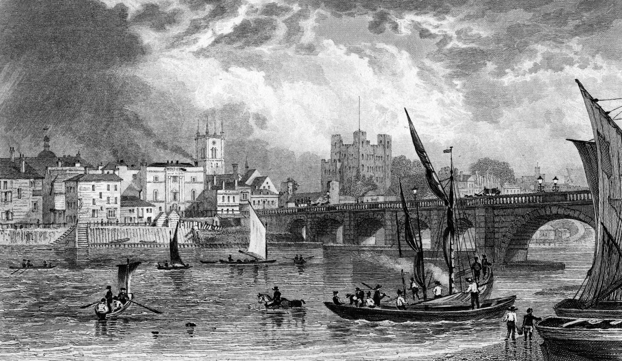 Pont de Rochester, gravé par H. Adlard, c.1830 - George Shepherd