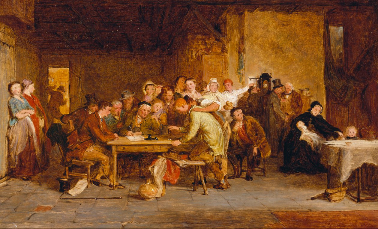 Esquisse pour "La Tombola", 1868 - George Smith