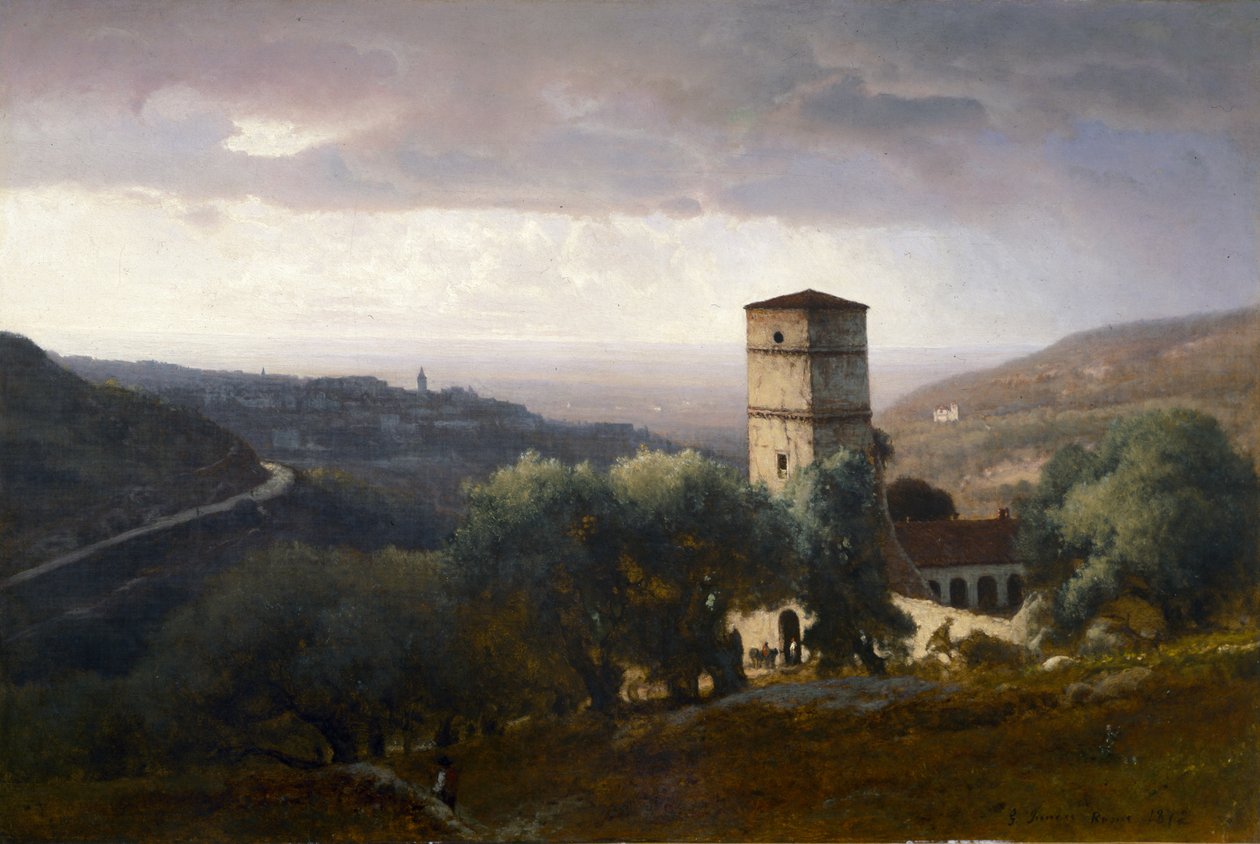 Vue de Rome depuis Tivoli - George Snr. Inness