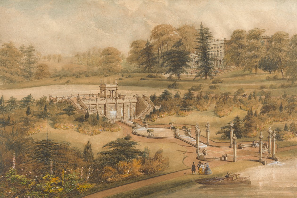 Conception pour Cowley Manor, Gloucestershire - George Somers Clarke
