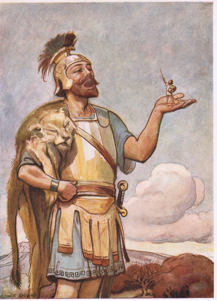 Hercule et le pygmée | George Soper | Estampe d'art