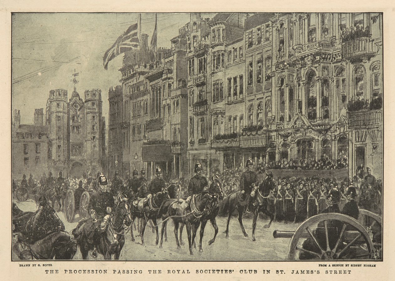 Les funérailles de la reine Victoria - George Soper