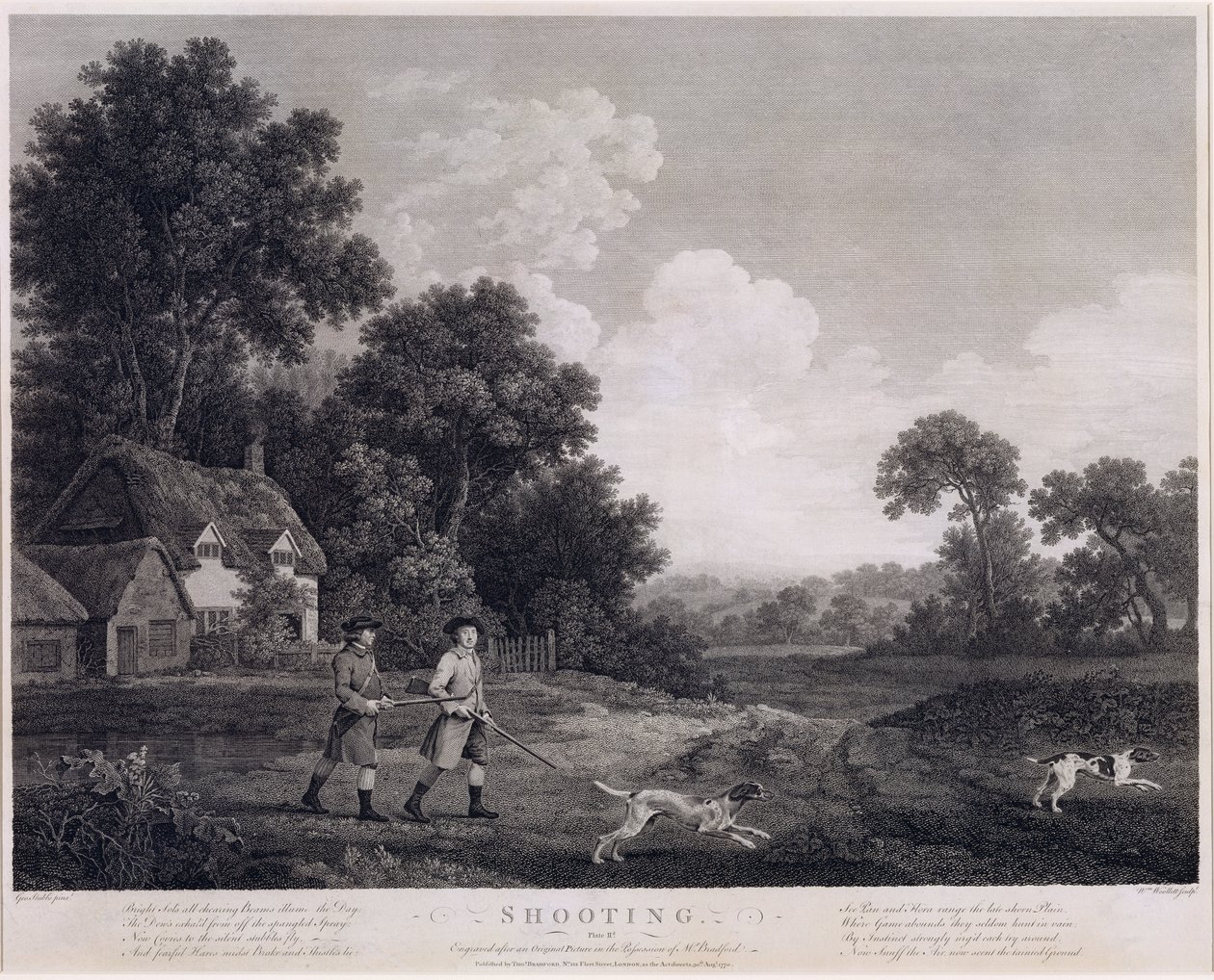 Chasse, planche 2, gravée par William Woollett (1735-85) 1770 - George Stubbs