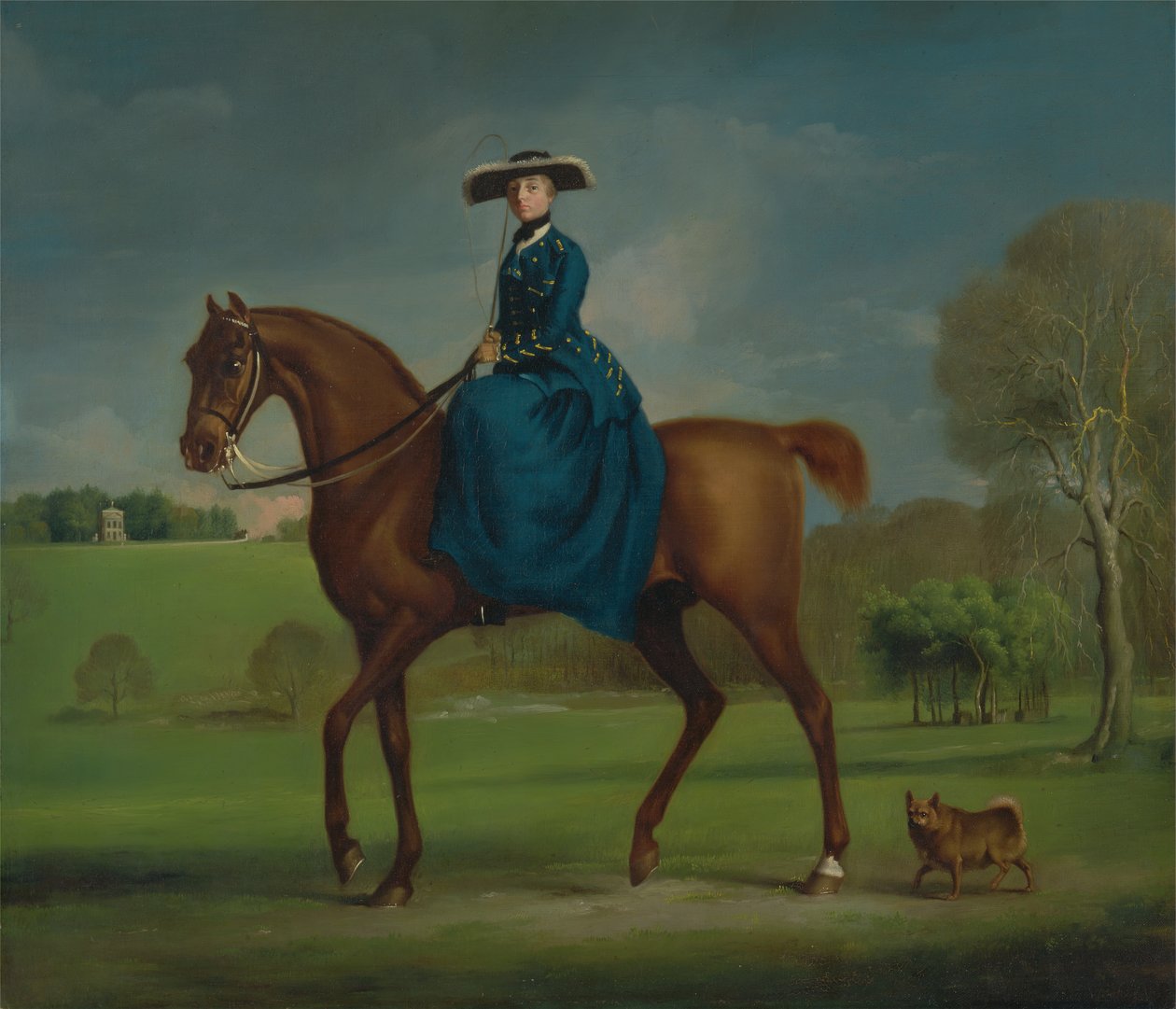 La Comtesse de Coningsby en costume de la chasse de Charlton - George Stubbs