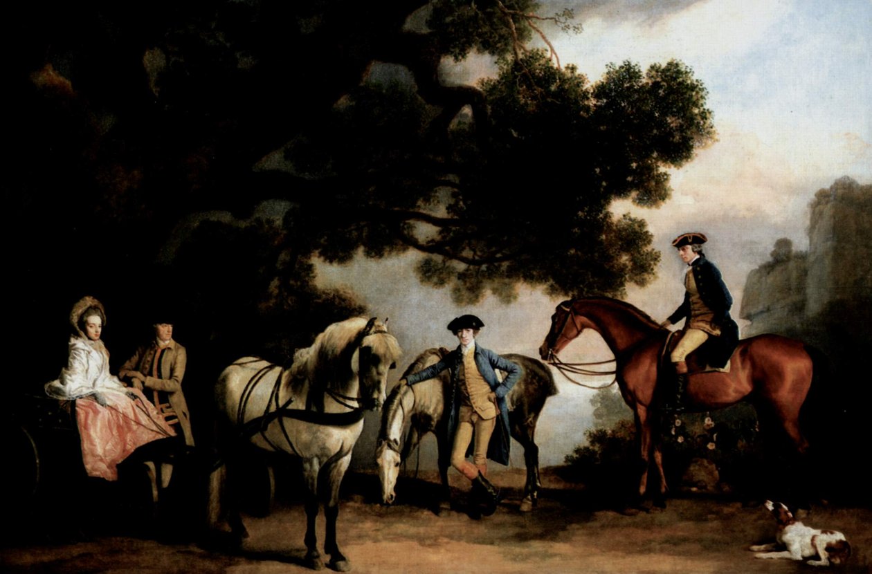Les familles Milbanke et Melbourne - George Stubbs