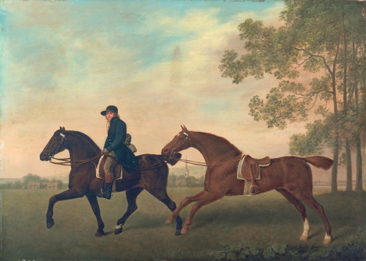 Deux chevaux, 1789 - George Stubbs