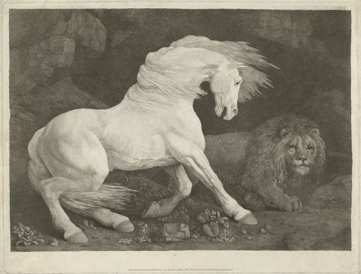 Le cheval et le lion, 1770 - George Townley Stubbs