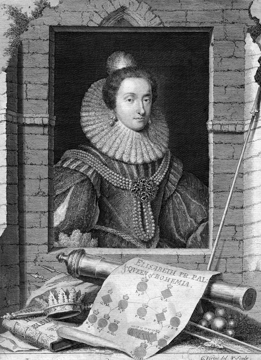 Élisabeth de Bohême, vers 1700-1750 - George Vertue