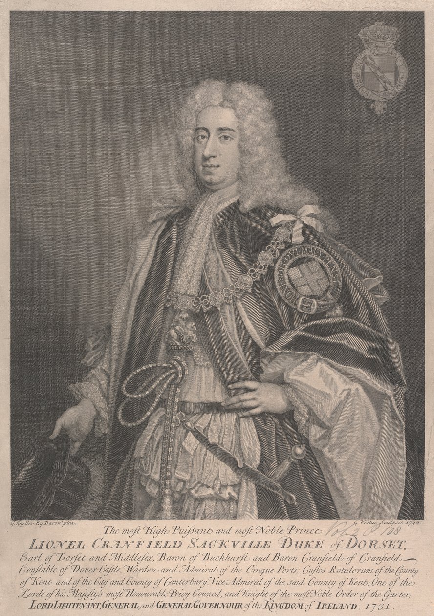Lionel Cranfield Sackville, 1er duc de Dorset - George Vertue