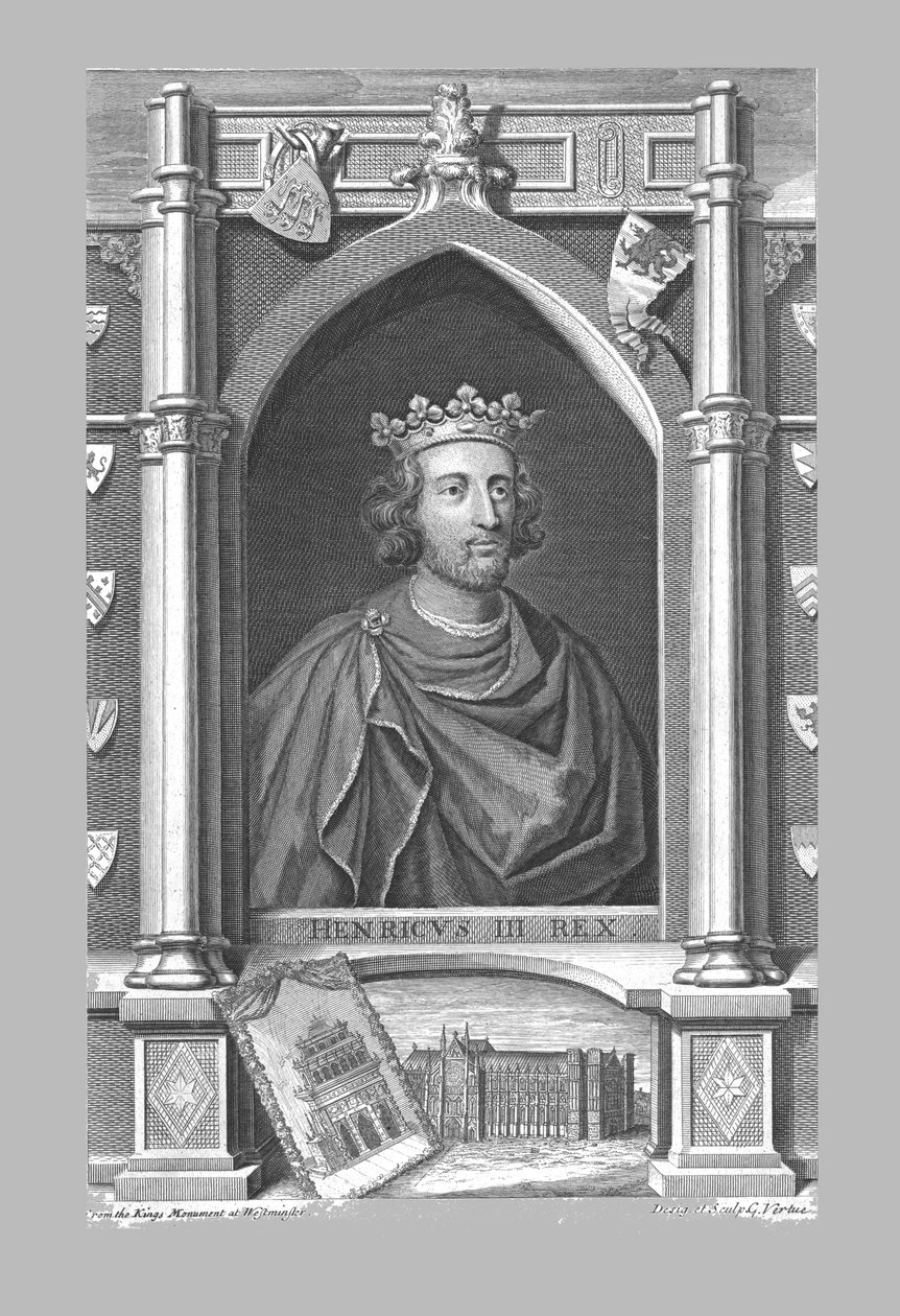 Monument à Henri III, vers 1730 - George Vertue