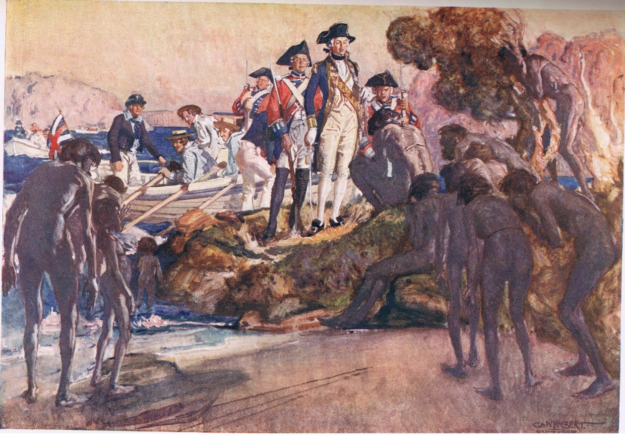 Le gouverneur Phillip à Sydney Cove - George Washington Lambert