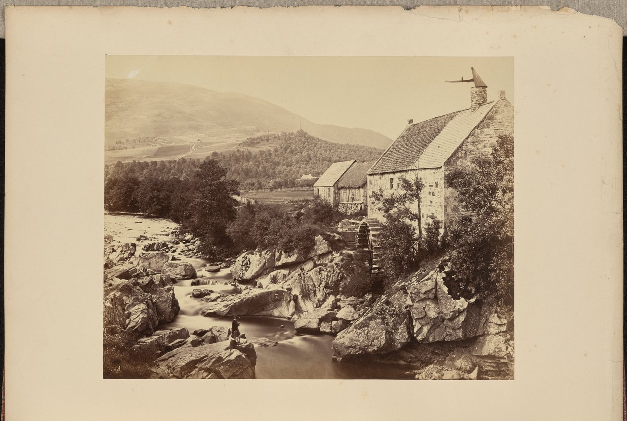 Un moulin à eau dans les Highlands - George Washington Wilson