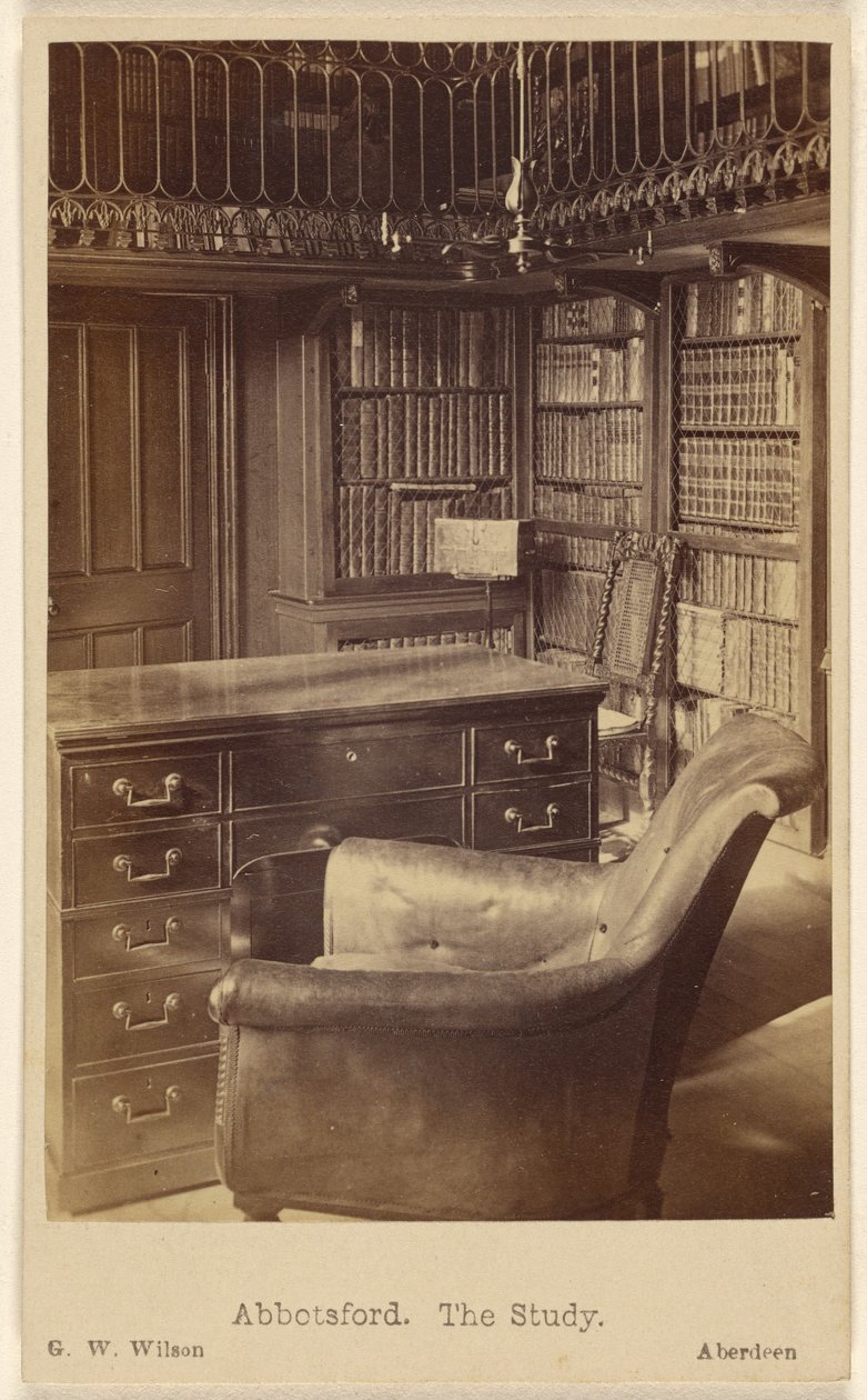 Abbotsford. Le cabinet de travail. - George Washington Wilson