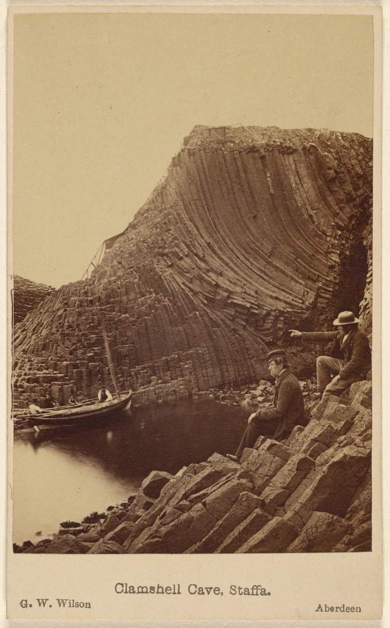 La grotte de Clamshell, à Staffa - George Washington Wilson