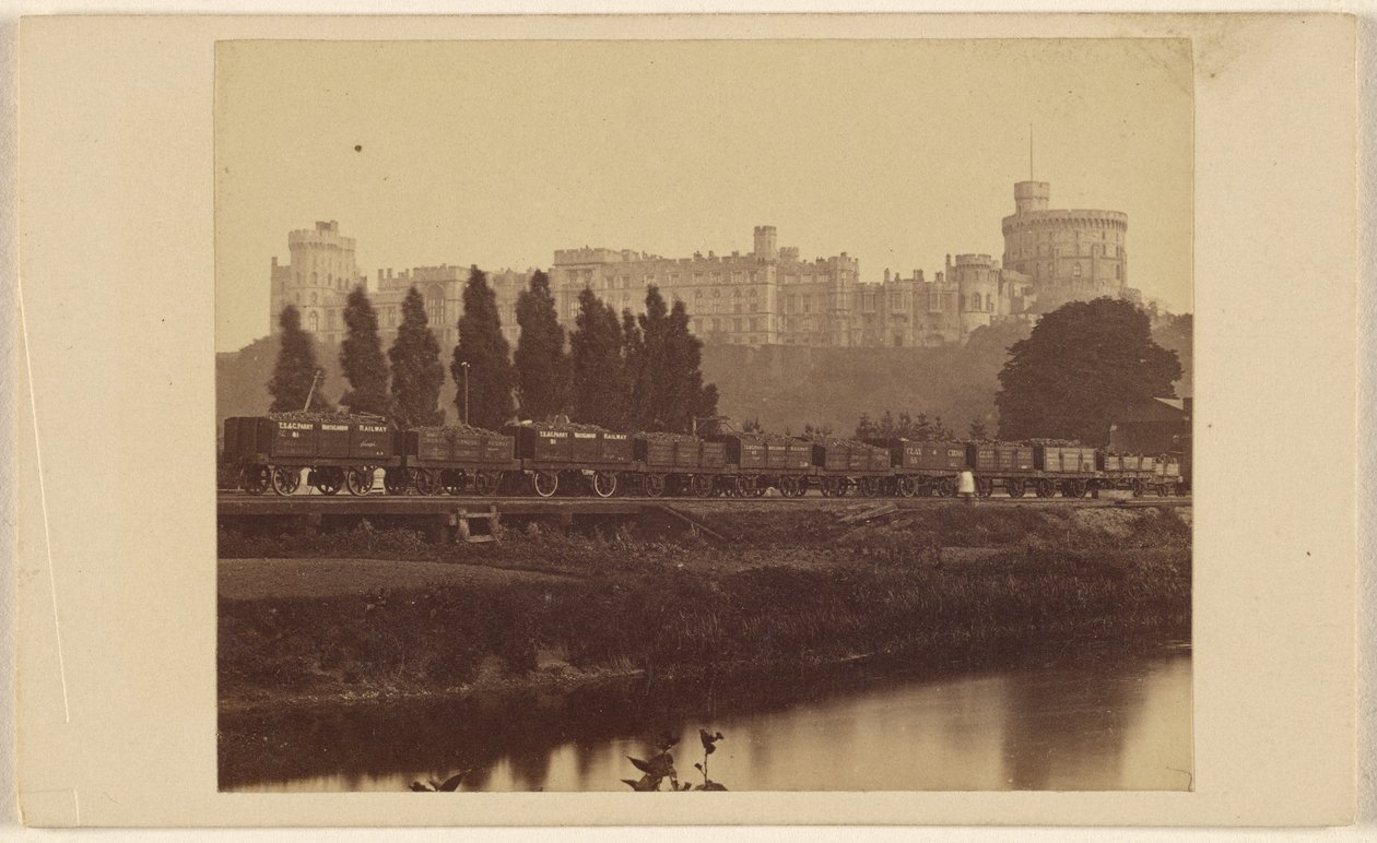 Château de Windsor, vu depuis la Tamise - George Washington Wilson