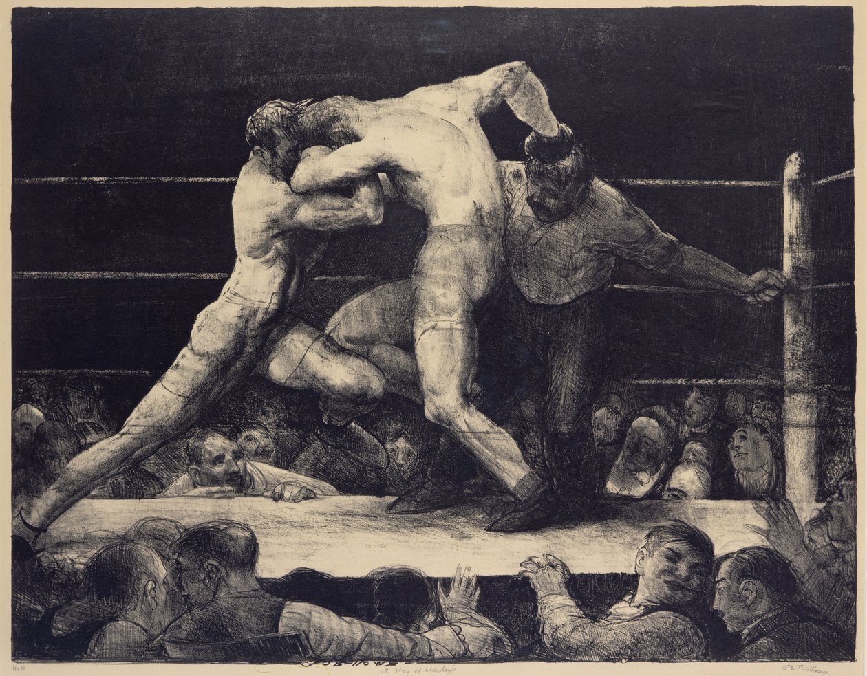 Un cerf chez Sharkey (lithographie) - George Wesley Bellows