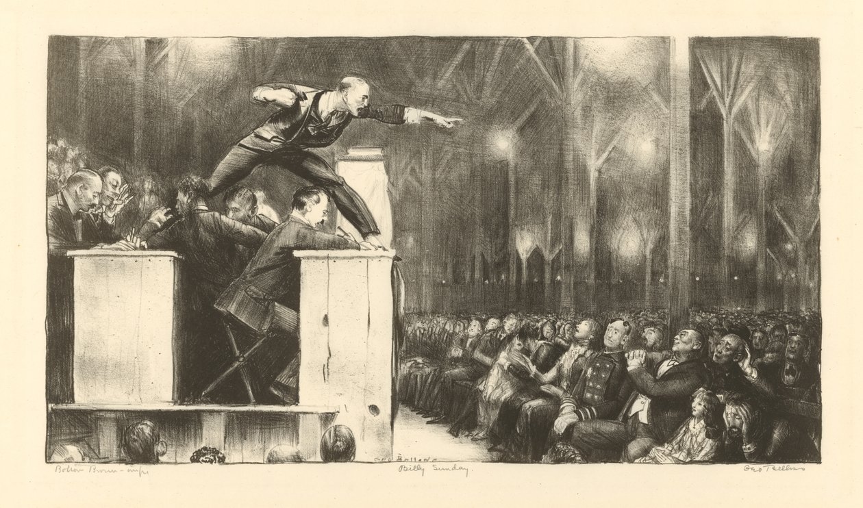 Billy Sunday - George Wesley Bellows
