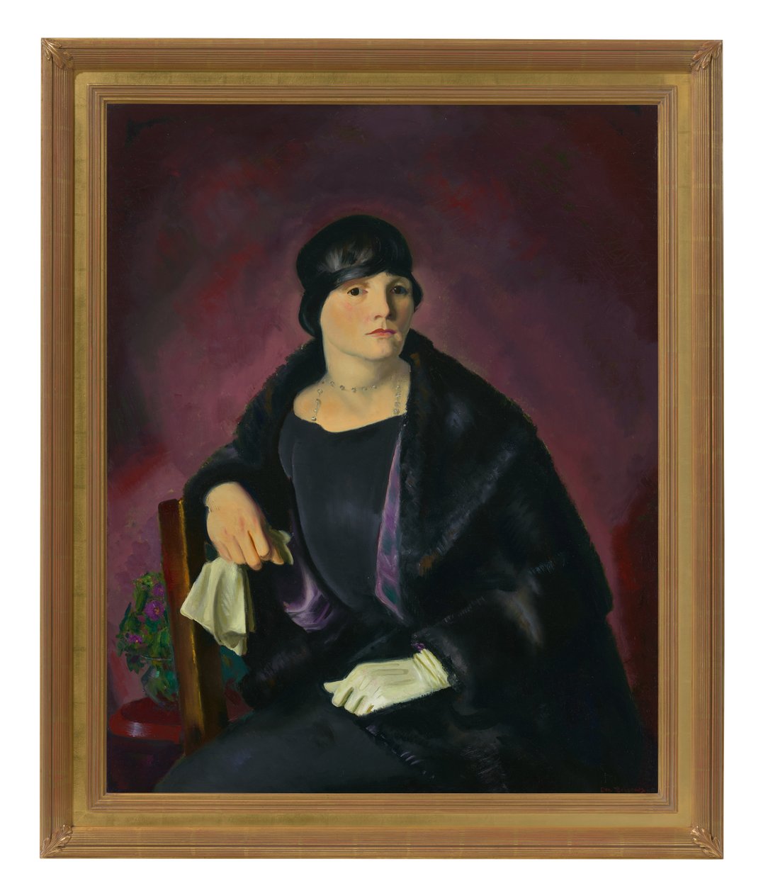 Portrait de Mme Walter Richter (huile sur toile) - George Wesley Bellows