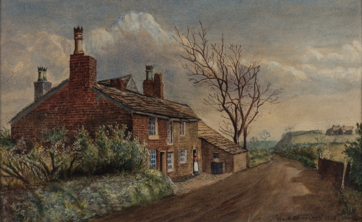 Pitses Regardant Vers Alt - Montrant le Lieu de Naissance de James Butterworth - George Wimpenny