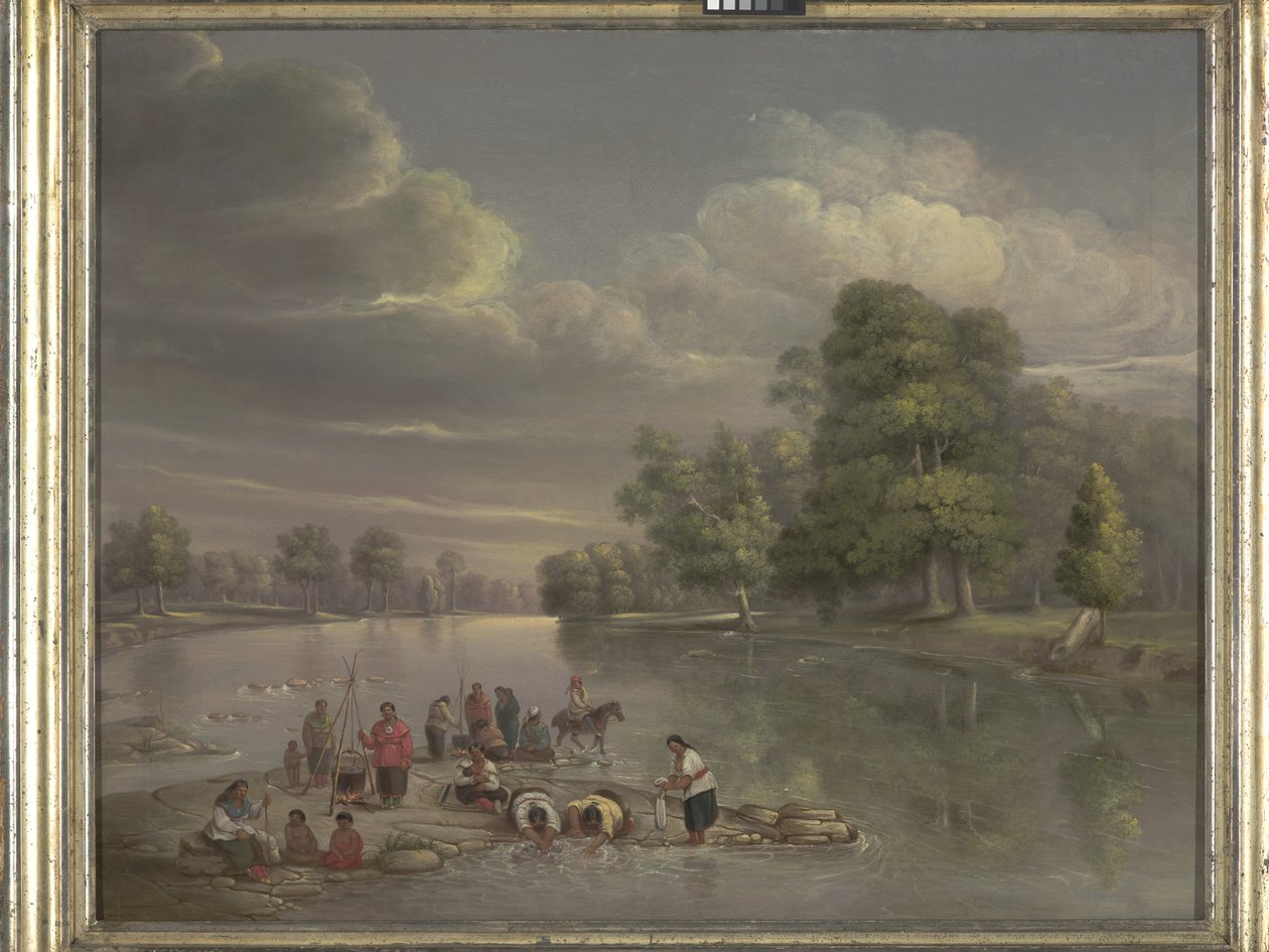Scène sur le Wabash - George Winter
