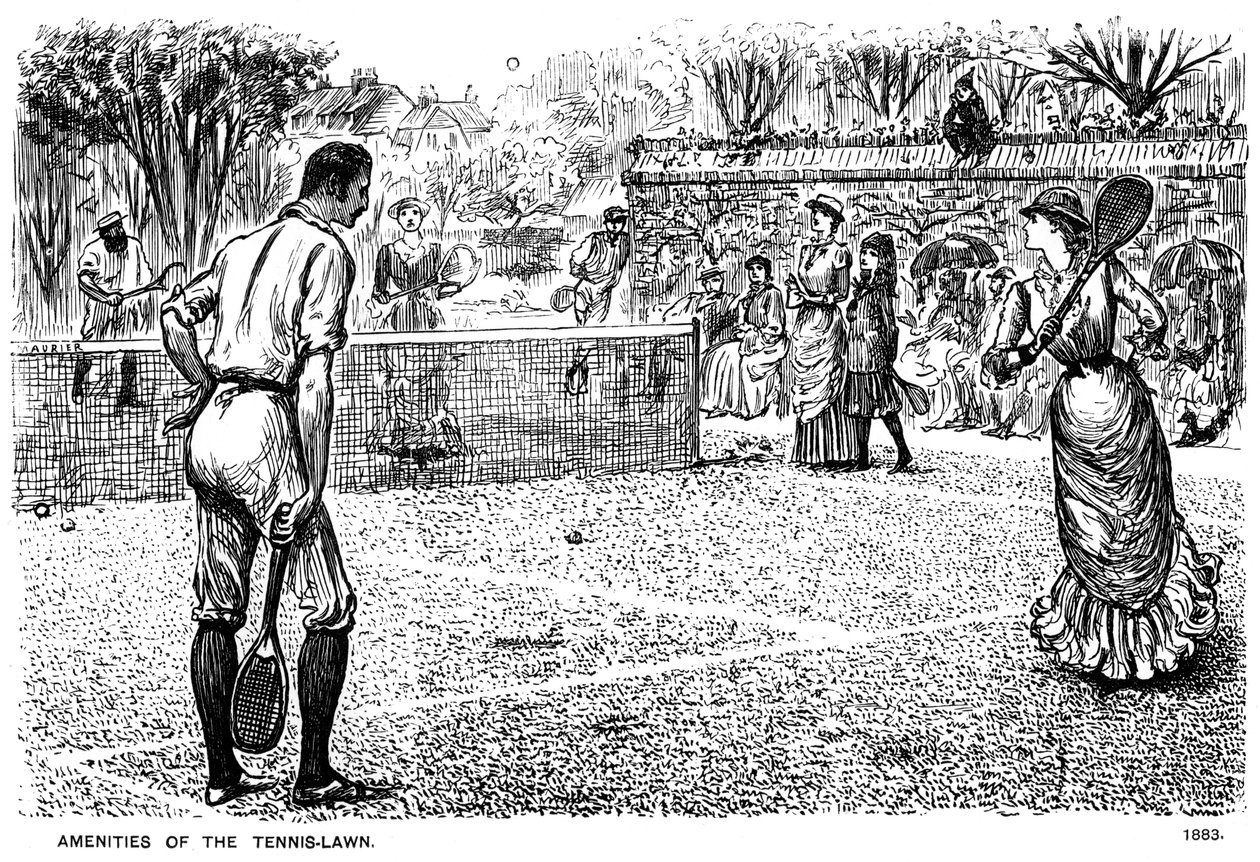 Les Agréments du court de tennis, 1883 1891 - George du Maurier