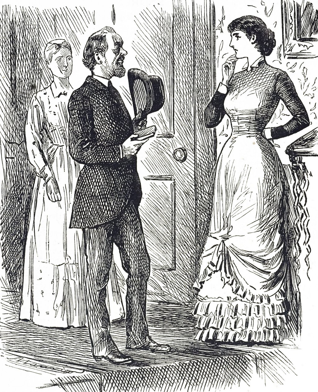 Caricature représentant un type différent de compteur de gaz en usage - George du Maurier
