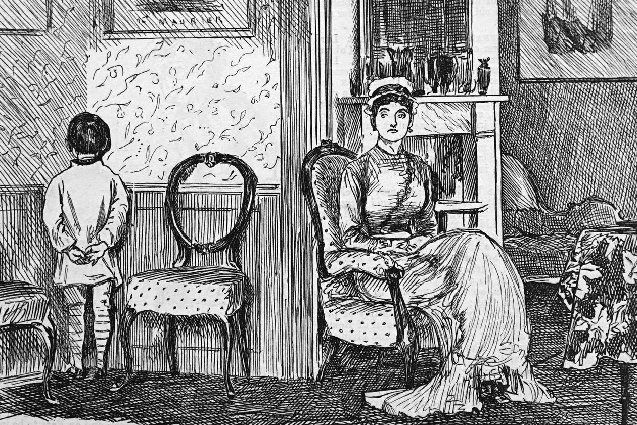 La difficulté de maintenir la main haute - George du Maurier