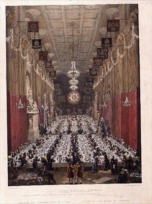 Dîner du Lord Maire à Guildhall, 9 novembre 1828 - George the Elder Scharf