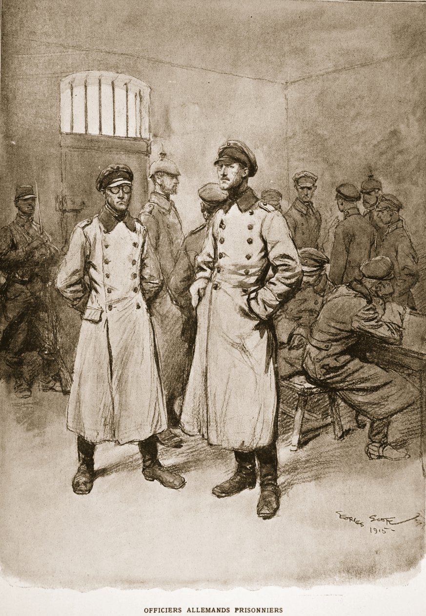 Officiers allemands capturés, 1915 - Georges Bertin Scott
