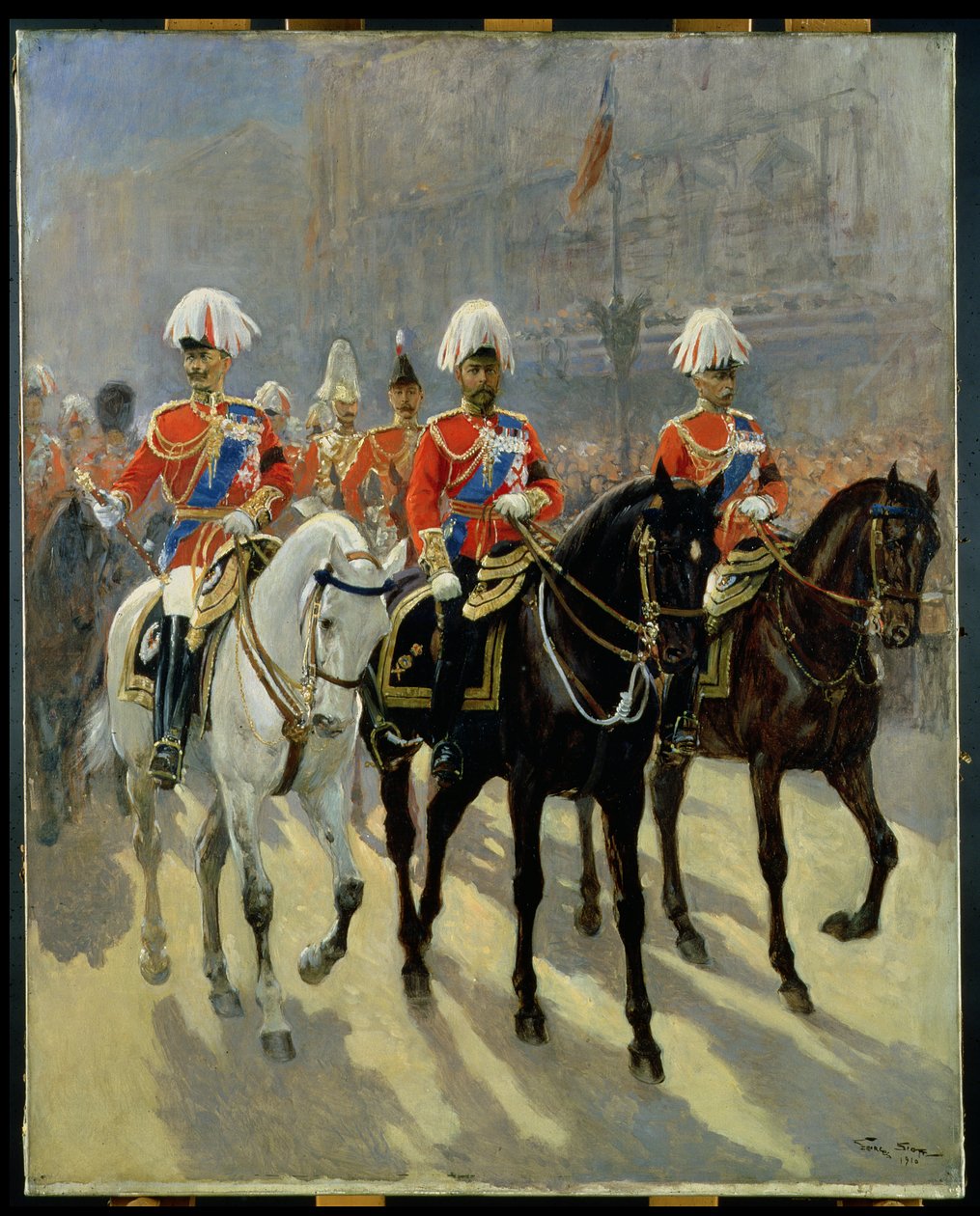 George V (1865-1936) en procession, 1910 - Georges Bertin Scott