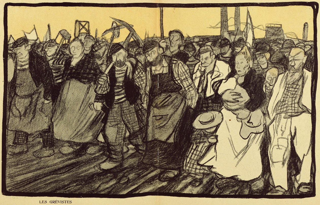 Les grévistes, caricature de 