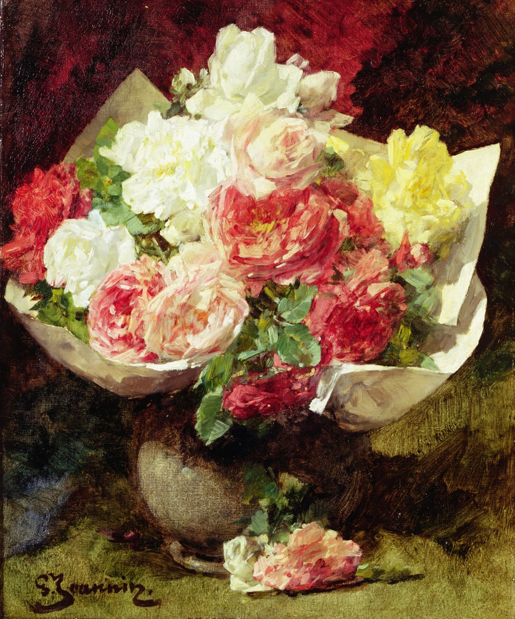 Fleurs dans un vase - Georges Jeannin