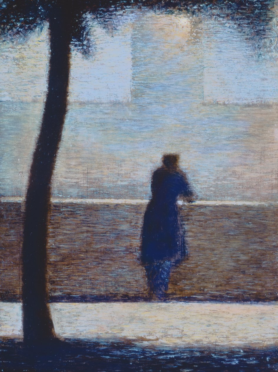 Homme appuyé sur un parapet - Georges Seurat