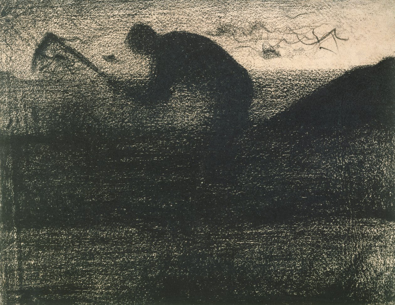 Homme avec une pioche, vers 1883 - Georges Seurat