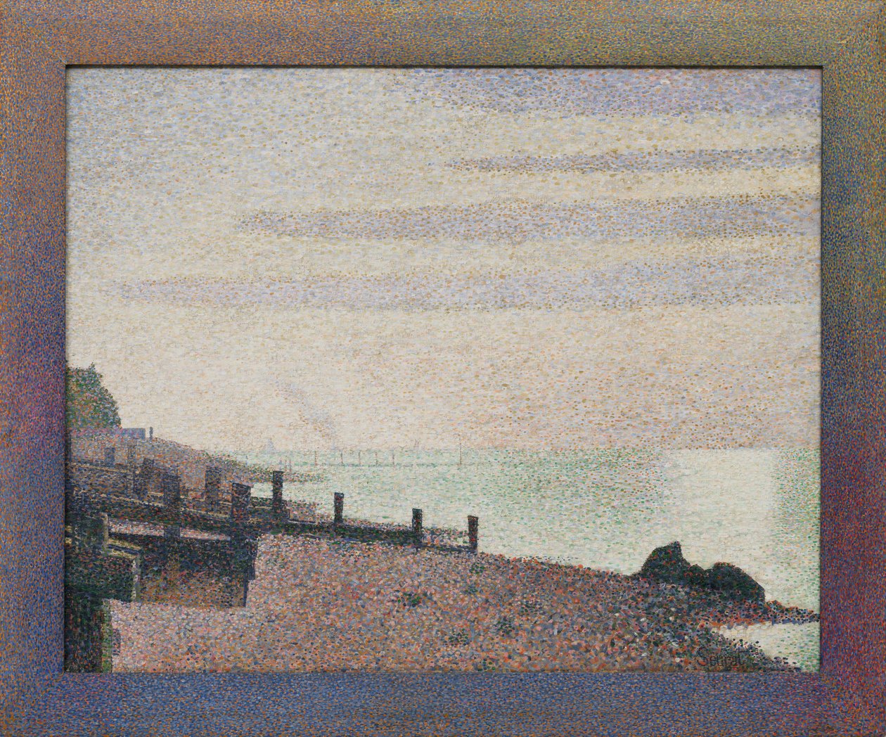Honfleur, un soir, embouchure de la Seine - Georges Seurat