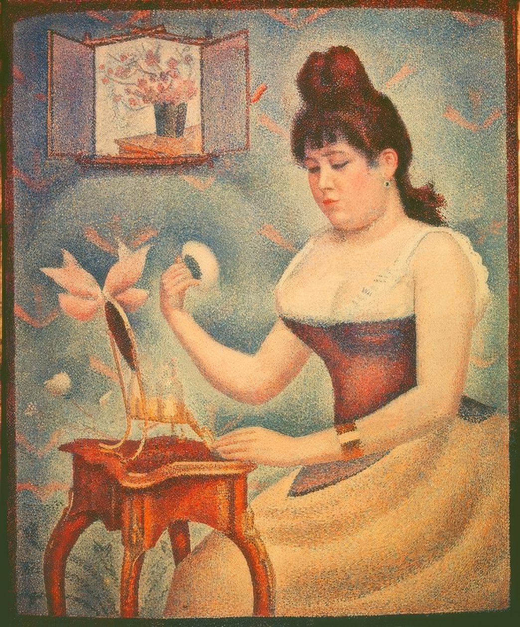 Jeune femme se poudrant - Georges Seurat