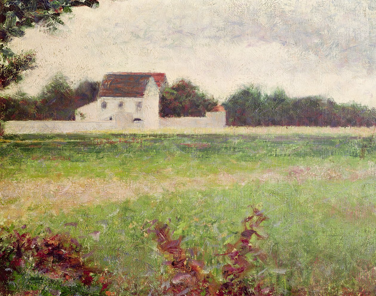 Paysage en Île-de-France, 1881-82 - Georges Seurat