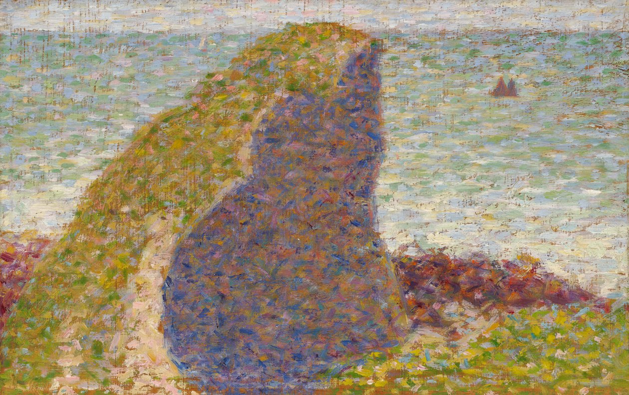 Étude pour Le Bec du Hoc, Grandcamp - Georges Seurat