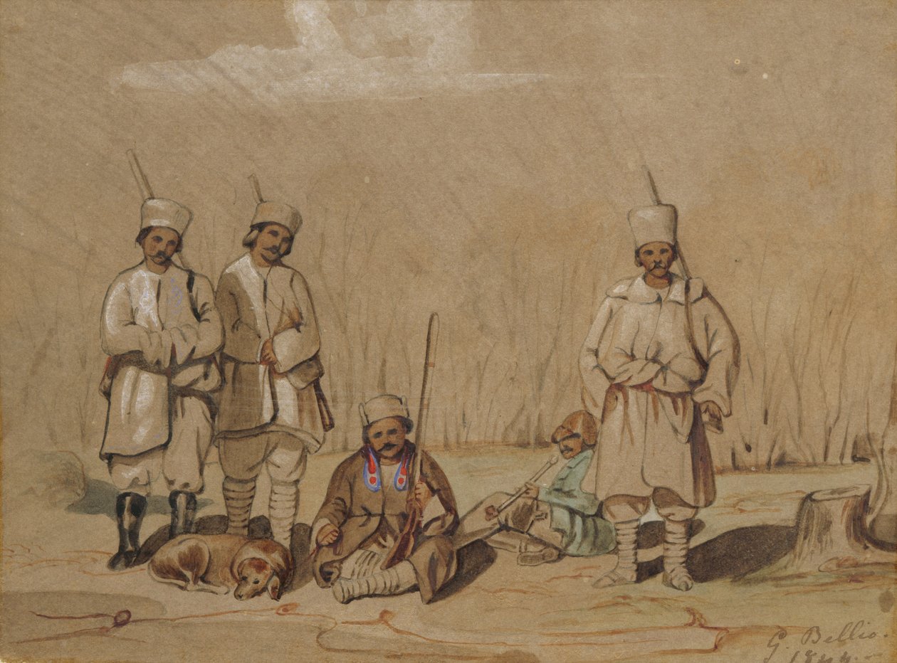Soldats se relaxant, 1844 - Georges de Bellio
