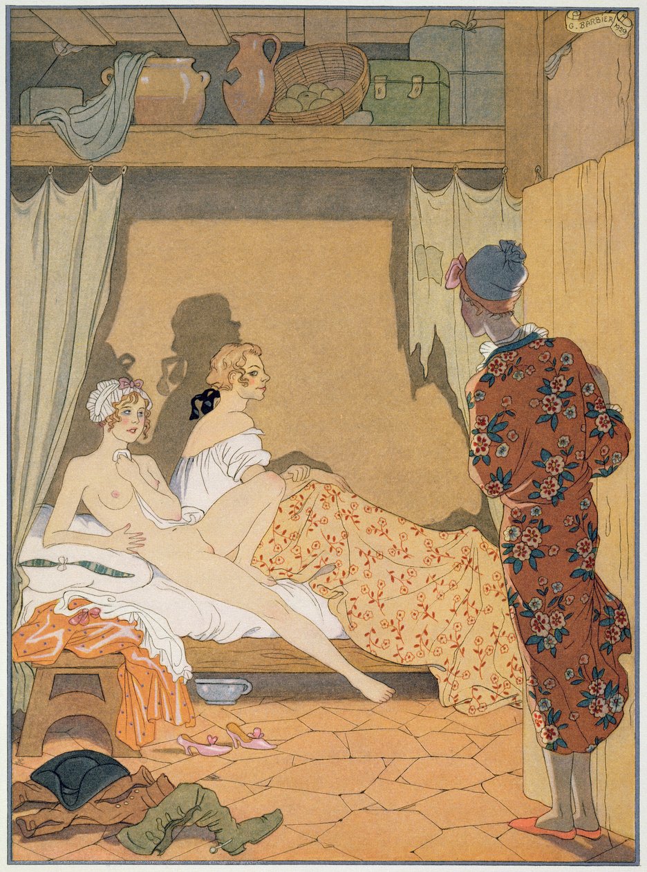 Scène de chambre, illustration de 