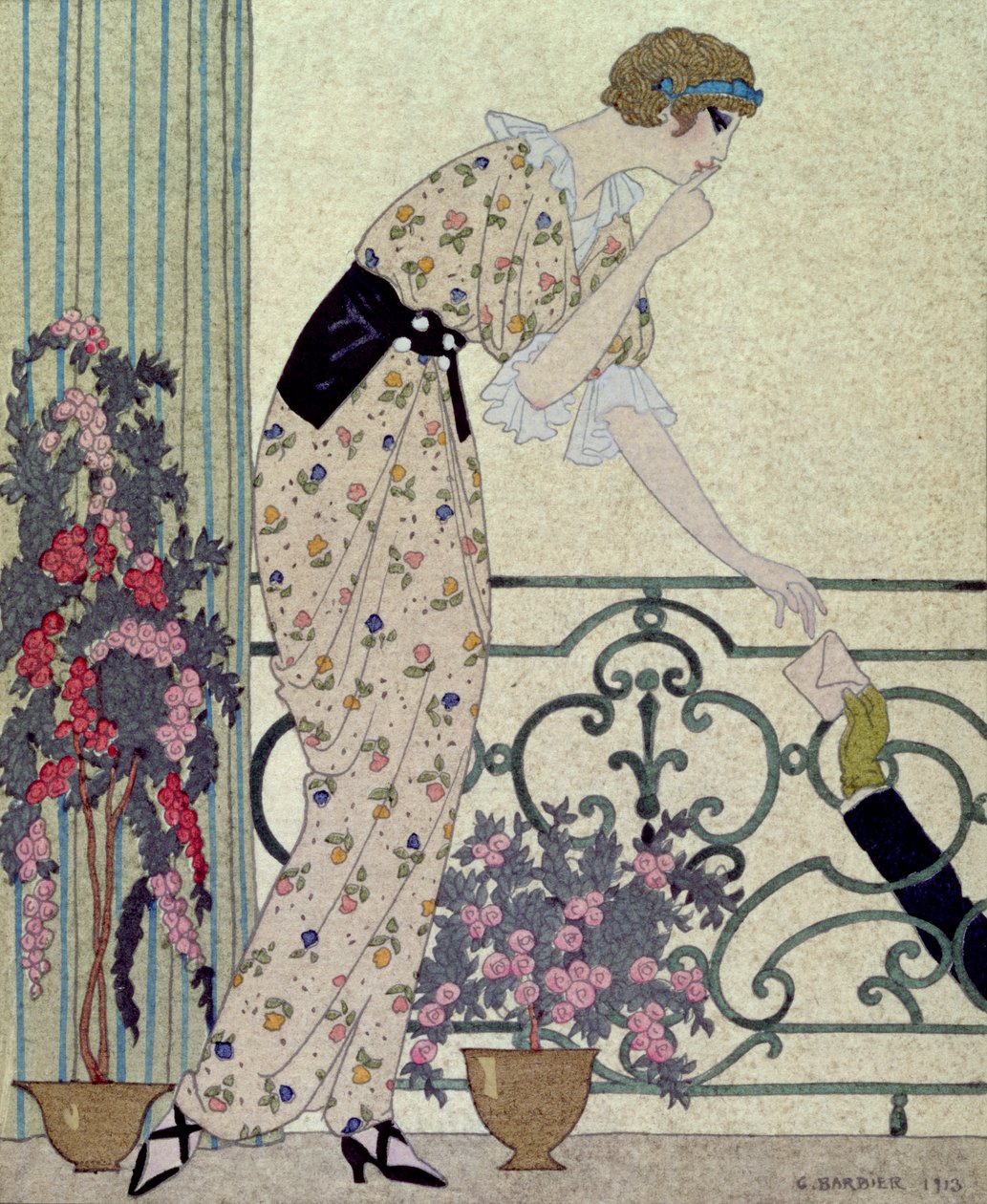 Gazette du Bon Ton, planche de costume de N