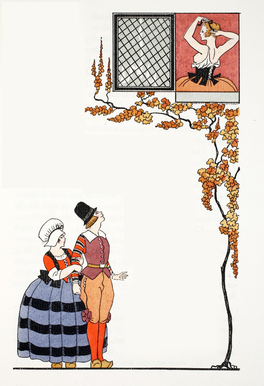 Admiration de loin - Georges Barbier