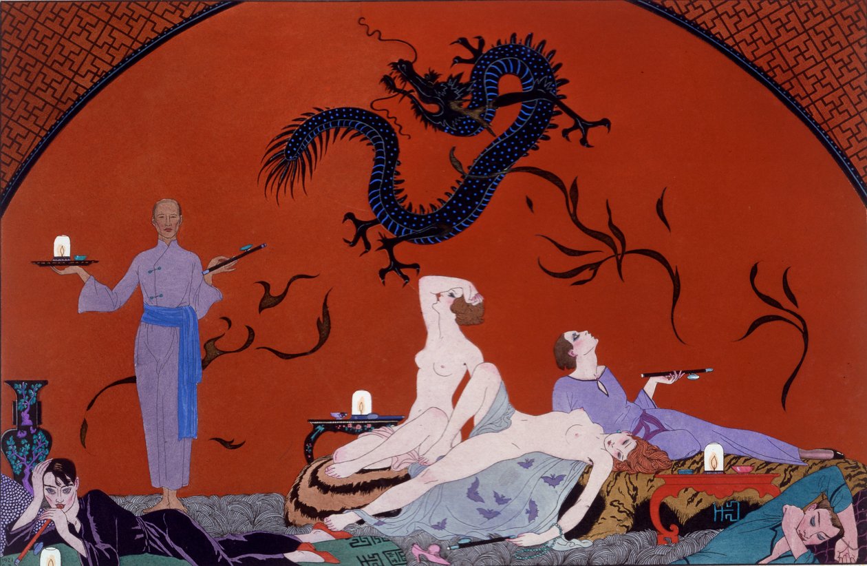 À la maison de Pasotz, vers 1921 - Georges Barbier