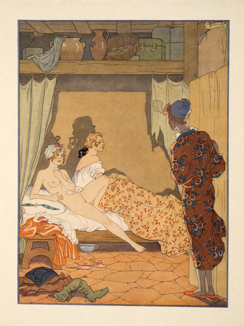 Scène de chambre, illustration des 