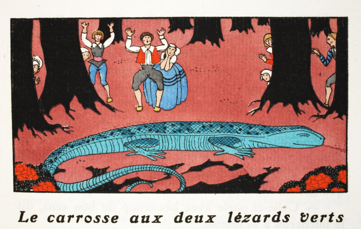 Le grand lézard bleu - Georges Barbier