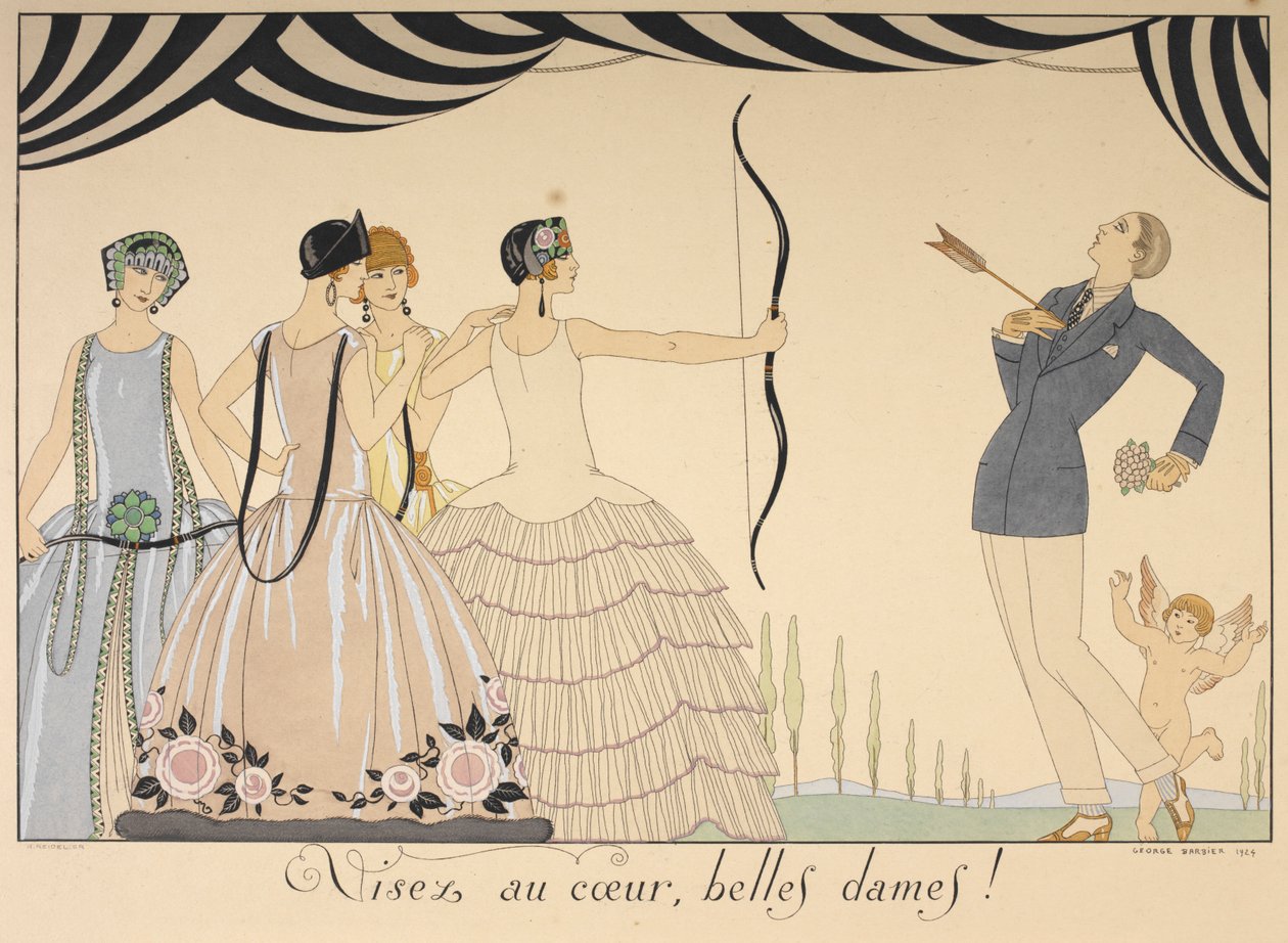 Visez au cœur, belles dames - Georges Barbier