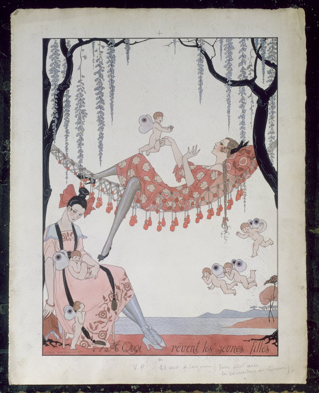 À quoi rêvent les jeunes femmes ? 1918 - Georges Barbier